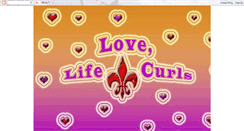 Desktop Screenshot of lovelifeandcurls.blogspot.com