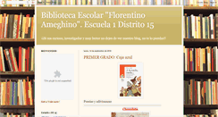 Desktop Screenshot of biblioteca1de15.blogspot.com