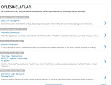 Tablet Screenshot of oylesinelaf.blogspot.com