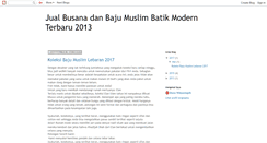Desktop Screenshot of busana-baju-muslim-batik.blogspot.com
