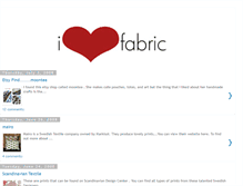 Tablet Screenshot of iheartfabric.blogspot.com