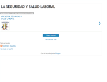 Tablet Screenshot of laseguridadysaludlaboral.blogspot.com