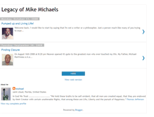 Tablet Screenshot of legacyofmikemichaels.blogspot.com