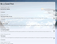 Tablet Screenshot of beagoodpost.blogspot.com