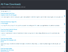 Tablet Screenshot of allfreedownloadz.blogspot.com