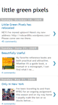 Mobile Screenshot of littlegreenpixels.blogspot.com
