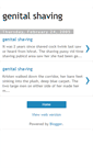 Mobile Screenshot of genital-shaving.blogspot.com
