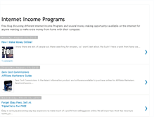 Tablet Screenshot of internetincomeprograms.blogspot.com