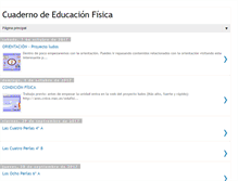 Tablet Screenshot of cuadernoeducacionfisica.blogspot.com