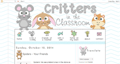Desktop Screenshot of crittersintheclassroom.blogspot.com