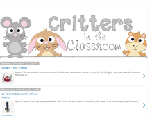 Tablet Screenshot of crittersintheclassroom.blogspot.com