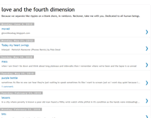 Tablet Screenshot of loveandthefourthdimension.blogspot.com