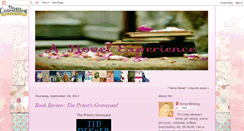 Desktop Screenshot of anovelexperience2011.blogspot.com