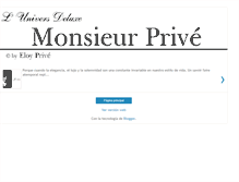 Tablet Screenshot of monsieur-prive.blogspot.com