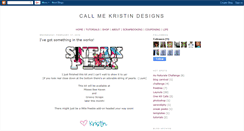 Desktop Screenshot of callmekristindesigns.blogspot.com