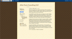 Desktop Screenshot of abbefariaconsultingllc.blogspot.com