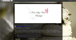 Desktop Screenshot of neversayneverboutique.blogspot.com
