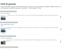 Tablet Screenshot of hintsguesses.blogspot.com
