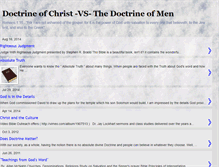 Tablet Screenshot of doctrineofchristvsthedoctrineofmen.blogspot.com