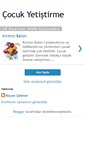 Mobile Screenshot of cocukyetistirme.blogspot.com
