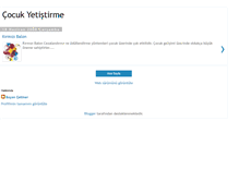 Tablet Screenshot of cocukyetistirme.blogspot.com