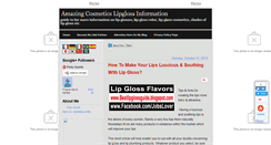 Desktop Screenshot of lipglosscosmetics.blogspot.com