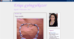 Desktop Screenshot of eriqa-gyongyekszer.blogspot.com