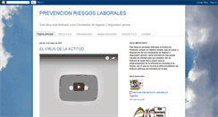 Desktop Screenshot of prevencionenriesgoslaborales.blogspot.com