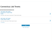 Tablet Screenshot of connecticutjobtweets.blogspot.com