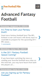 Mobile Screenshot of advancedfantasyfootball.blogspot.com