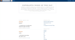 Desktop Screenshot of esperantoword.blogspot.com