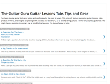 Tablet Screenshot of guitarguru.blogspot.com