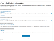 Tablet Screenshot of chuckbaldwinforpresident.blogspot.com