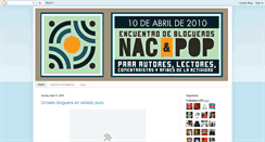 Desktop Screenshot of encuentroblogueros.blogspot.com