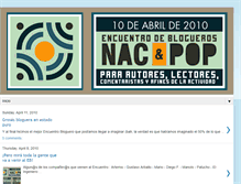 Tablet Screenshot of encuentroblogueros.blogspot.com