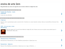 Tablet Screenshot of ensinodearte2em.blogspot.com