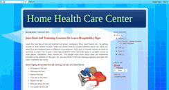 Desktop Screenshot of homehealthcarecenter.blogspot.com
