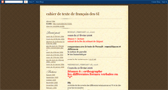 Desktop Screenshot of cahier-de-texte-6i.blogspot.com