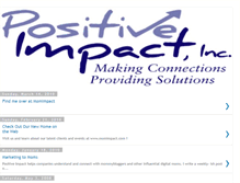 Tablet Screenshot of positiveimpactinc.blogspot.com