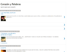 Tablet Screenshot of corazonypalabrasdelili.blogspot.com