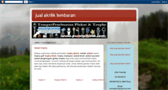 Desktop Screenshot of jualakriliklembaran.blogspot.com