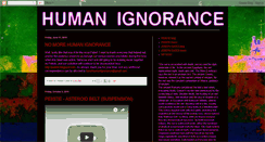 Desktop Screenshot of inhumanignorance.blogspot.com