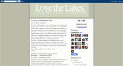 Desktop Screenshot of lovethelakes.blogspot.com