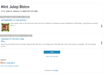 Tablet Screenshot of mintjulepbistro.blogspot.com