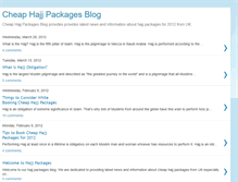 Tablet Screenshot of cheapesthajjpackages.blogspot.com