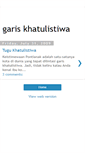 Mobile Screenshot of gariskhatulistiwa.blogspot.com