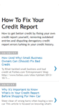 Mobile Screenshot of fixyourcreditreport.blogspot.com