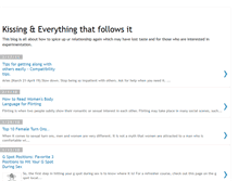 Tablet Screenshot of kissingandeverything.blogspot.com