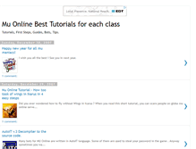 Tablet Screenshot of muonline-tutorials.blogspot.com