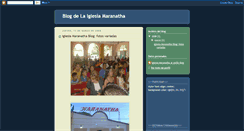 Desktop Screenshot of iglesiamaranathablog.blogspot.com